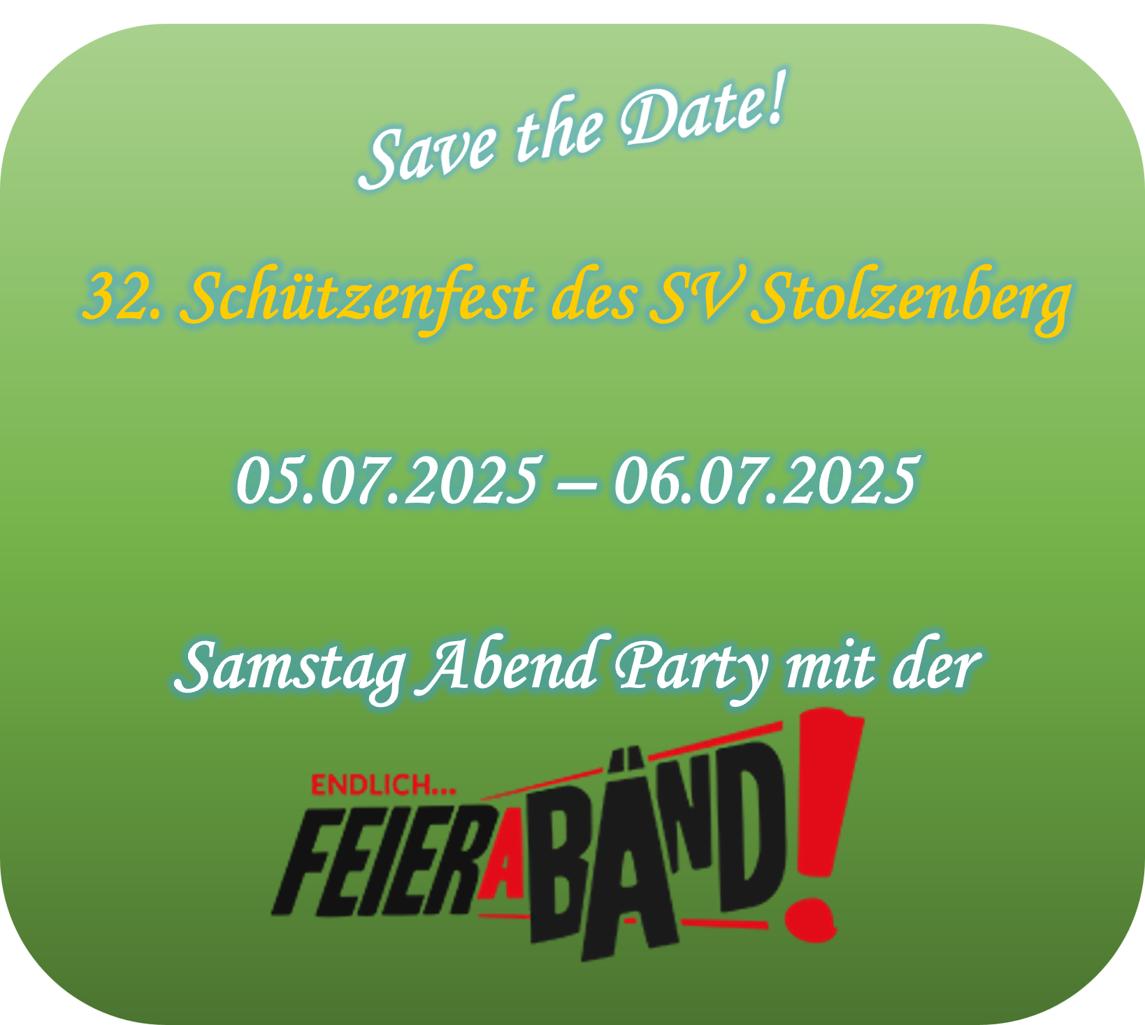 SavetheDateSchützenfest25